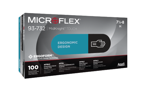 Microflex Midknight Touch Nitrile Gloves