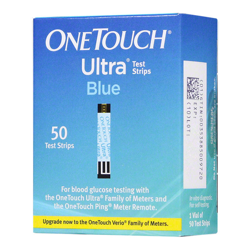 One Touch Ultra Blue Test Strips, Bx/50