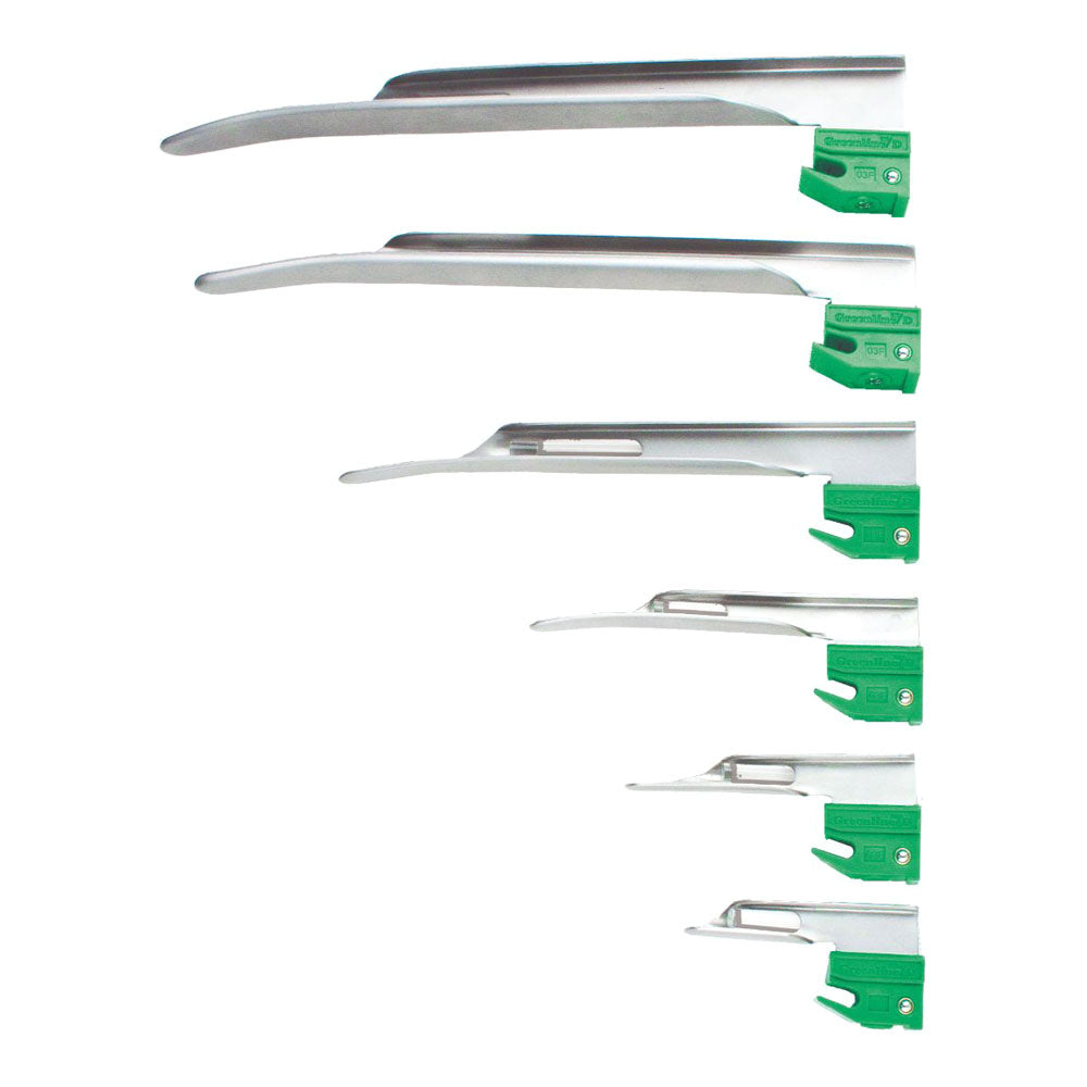 GreenLine/D Miller Laryngoscope Blades, Disposable