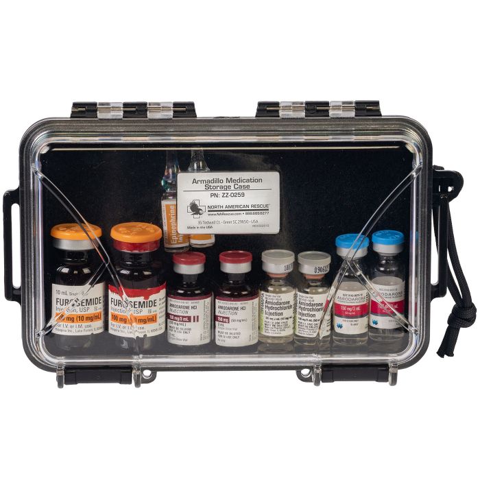 Armadillo Medication Storage Case - Clear/Black – GE Pickering